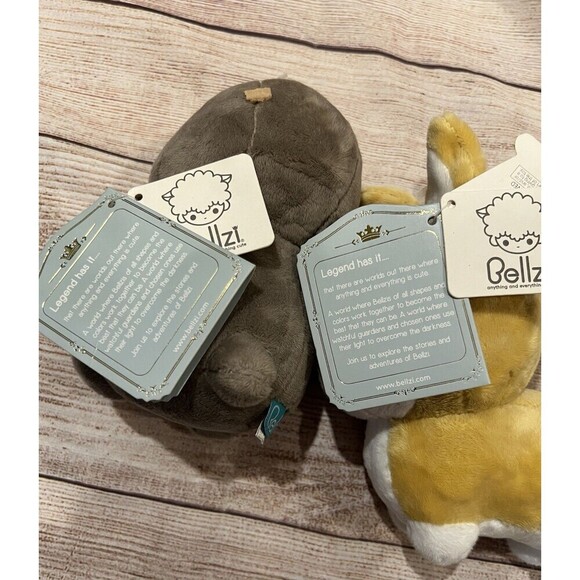 Bellzi Slothi Sloth And Corgi Dog Cute Plush Stuffed Animals Plush NWT - Picture 6 of 6